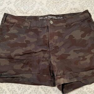 GAP Brown Cargo Shorts with Camouflage Design